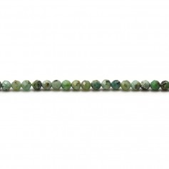 "African turquoise", in round faceted shape, 3mm x 20pcs