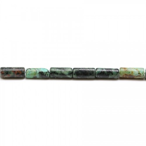 Turquoise africain tube 4x8mm x 40cm