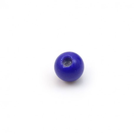Lapis-Lazuli, half drilled, round 3mm x 40pcs