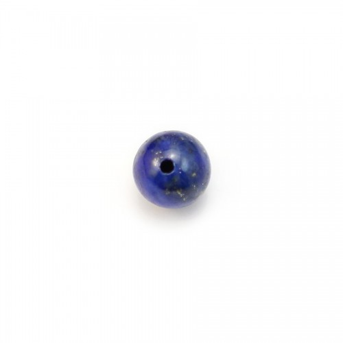 Lapis-lazuli rond semi percé 6mm x 2pcs