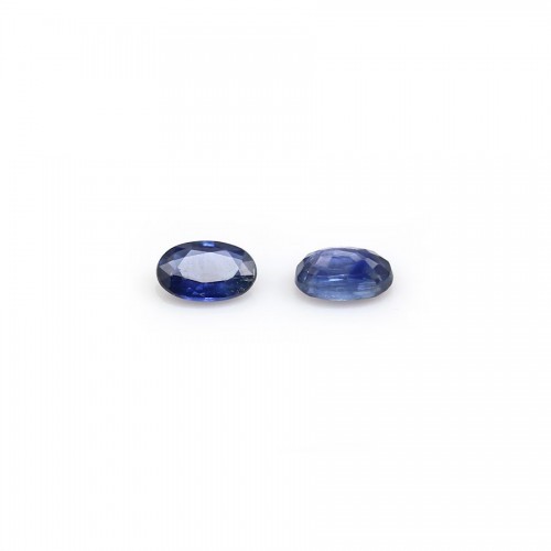 Safira azul, corte oval, 3x5mm x 1pc