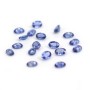 Sapphire blue crimp, in oval shaped, 4 * 6mm x 1pc