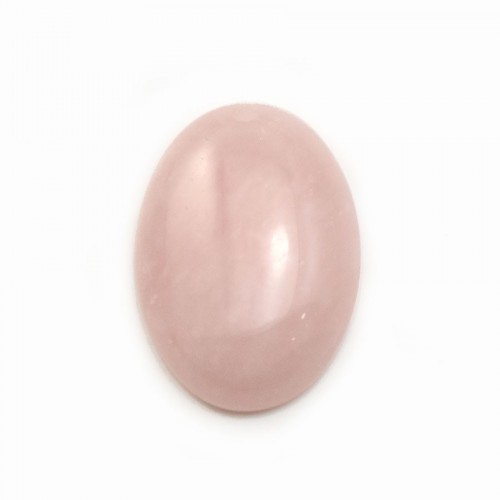 Ciondolo di quarzo rosa, forma ovale x 1 pezzo