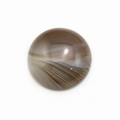 Boswana agate cabochon, in the round shape, 16mm x 2 pcs