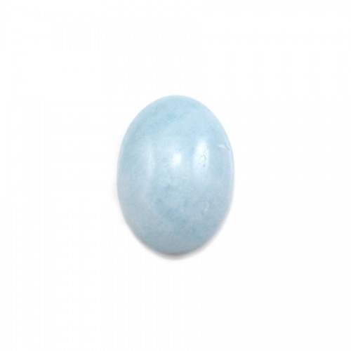 Cabochon aquamarine, grau B, forma oval, medindo 13x18mm x 1pc