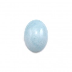 Cabochon aquamarine, grau B, forma oval, medindo 13x18mm x 1pc