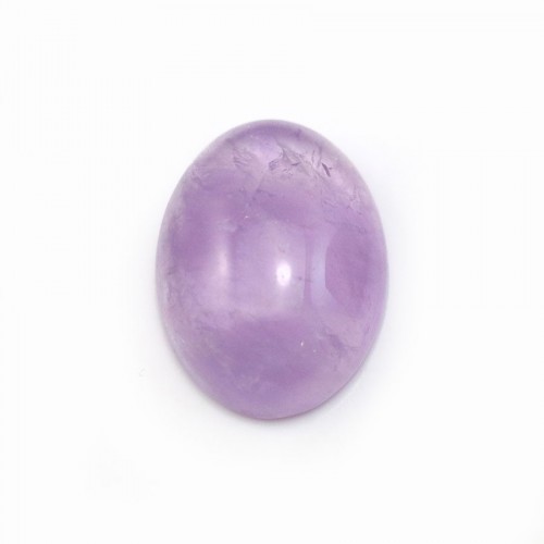 Cabochon amethyste claire ovale 12x16mm x 1pc