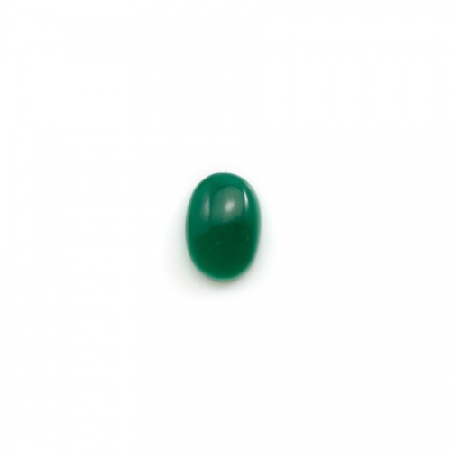 Cabochon d'aventurine verte, qualité A+, de forme ovale, 5x7mm x 1pc