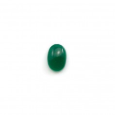 Cabujón de aventurina verde, calidad A+, forma ovalada, 5x7mm x 1pc