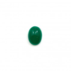 Green aventurine cabochon, in oval shaped, 6*8mm x 1pc