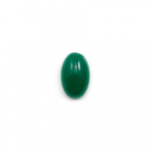 Cabochão aventurino verde, qualidade A+, forma oval, 7x11mm x 1pc