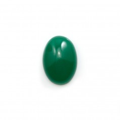 Green aventurine cabochon, in oval shaped, 10x14mm x 1pc