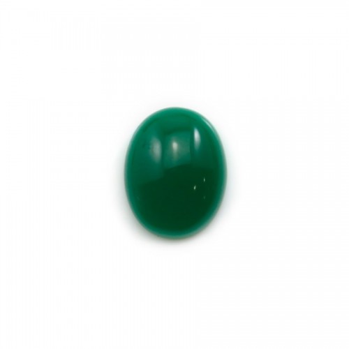 Cabochon di avventurina verde, grado A+, forma ovale, 11x14 mm x 1 pz