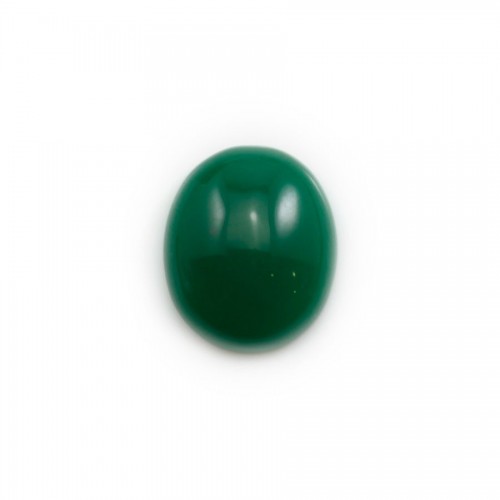 Cabochon d'aventurine verte, qualité A+, de forme ovale, 12*14mm x 1pc