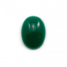 Cabochão aventurino verde, qualidade A+, forma oval, 15x20mm x 1pc