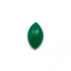 Cabochon di avventurina verde, qualità A+, forma ovale appuntita, 7x12 mm x 1 pz