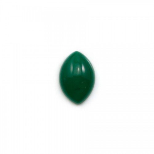 Cabochon di avventurina verde, qualità A+, forma ovale appuntita, 8x12 mm x 1 pz