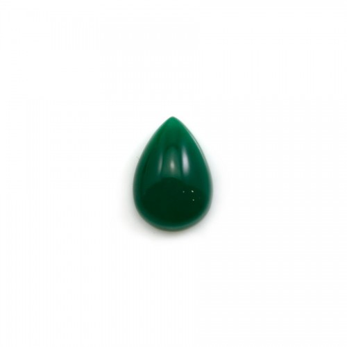 Cabochon d'aventurine verte, qualité A+, de forme ovale pointue, 9x12mm x 1pc