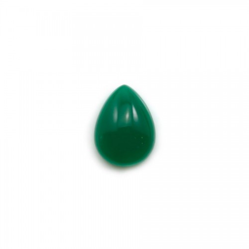 Cabochão aventurino verde, qualidade A+, forma de gota, 8x12mm x 1pc