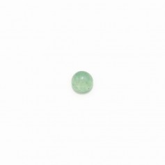 Cabochon di avventurina verde, forma rotonda, 3 mm x 4 pezzi