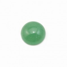 Cabochon di avventurina verde, forma rotonda, 12 mm x 4 pezzi