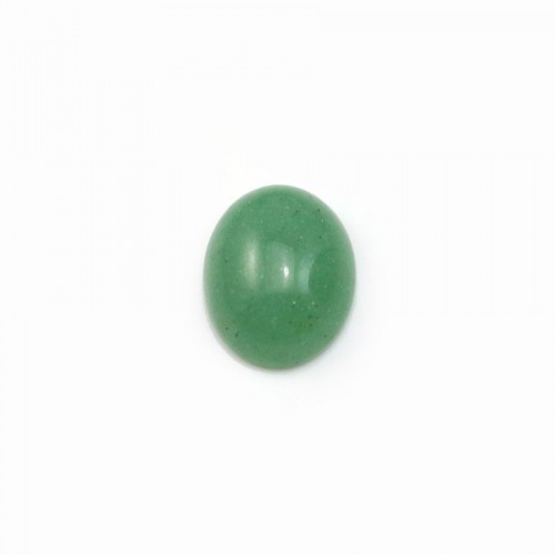 Cabochon di avventurina verde, forma ovale, 8x10 mm x 4 pezzi