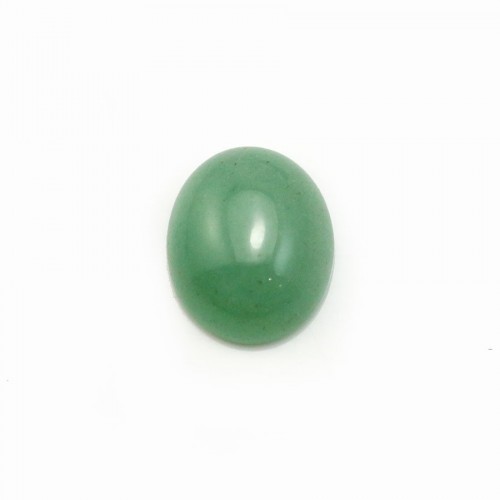 Cabochon Avanturine vert Ovale 10*12mm x 1pc