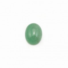 Cabochon aventurino verde, forma oval, 7 * 9mm x 4pcs