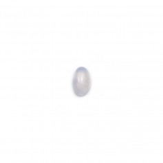 Cabochão oval de calcedónia 3x5mm x 2pcs