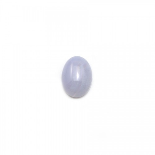 Cabochon de calcédoine bleu, de forme ovale, 6 * 8mm x 4pcs