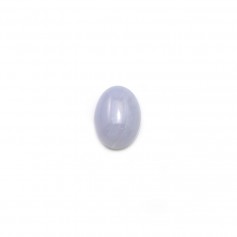 Chalcedony oval cabochon 6x8mm x 1pc