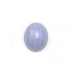 Chalcedony oval cabochon 10x12mm x 1pc