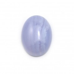 Chalcedony oval cabochon 12x16mm x 1pc