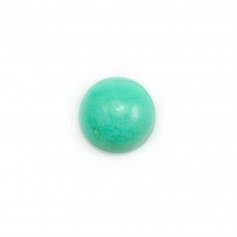 Cabochon of chrysoprase, in round shape 10mm x 1pc