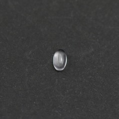 Bergkristall-Cabochon, oval, 3x5mm x 4pcs