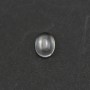 Cabochon cristal de roche ovale 6x8mm x 4pcs
