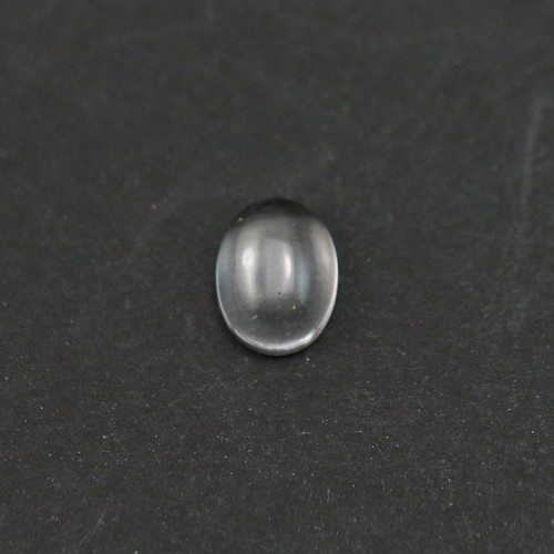 Cabochon de cristal de rocha, forma oval, 6x8mm x 4pcs