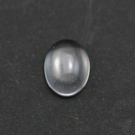 Cabochon cristal de roche oval 10x12mm x 2pcs