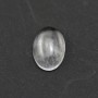 Cabochon cristal de roche ovale 10x14mm x 2pcs