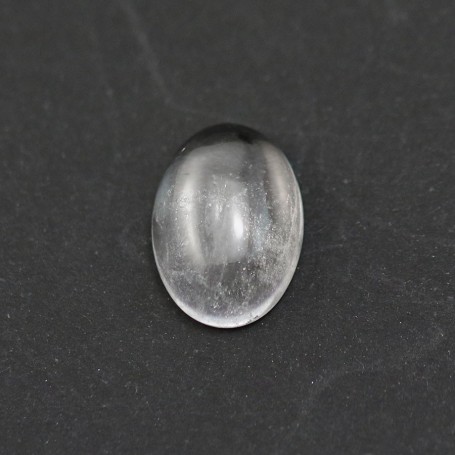 Cabochon cristal de roche ovale 10x14mm x 2pcs