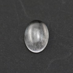 Cabochon de cristal de roche, de forme ovale, 10x14mm x 2pcs