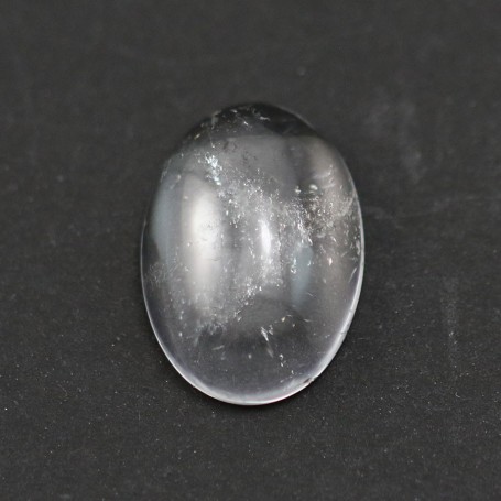 Cabochon cristal de roche oval 13x18mm x 1pc