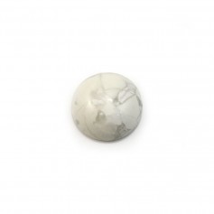 Howlite cabochon, in round shape, 10mm x 4pcs