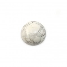 Howlite cabochon, in round shape, 12mm x 4pcs