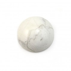 Howlite cabochon, in round shape, 16mm x 2pcs