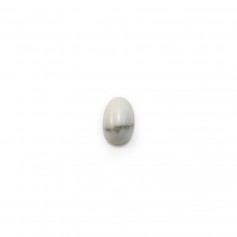 Howlite cabochon, in oval shaped, 4 * 6mm x 4pcs
