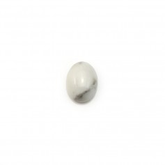 Howlite cabochon, in oval shaped, 6 * 8mm x 4pcs