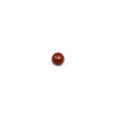Diaspro rosso cabochon, forma rotonda, 3 mm x 4 pezzi
