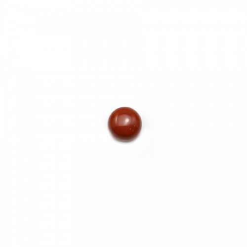 Cabochon jaspe vermelho, forma redonda, 4mm x 4pcs