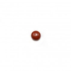 Cabochon de jaspe rouge, de forme ronde, 4mm x 4pcs